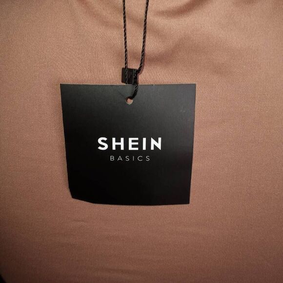 SHEIN BACK TO BASICS TAN BODYSUIT SZ.S NWT - Picture 11 of 11
